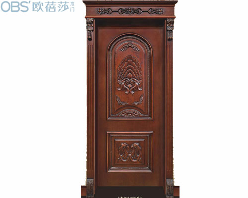 歐蓓莎木門歐式古典實(shí)木造型門室內(nèi)套裝門烤漆房門臥室門