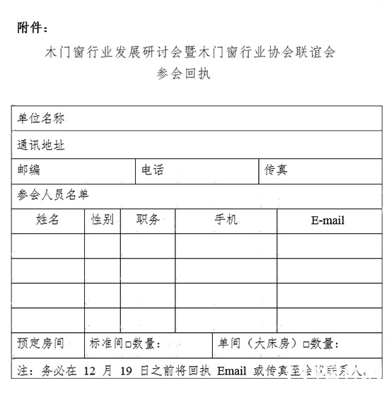 木門窗行業(yè)協(xié)會(huì)聯(lián)誼會(huì)