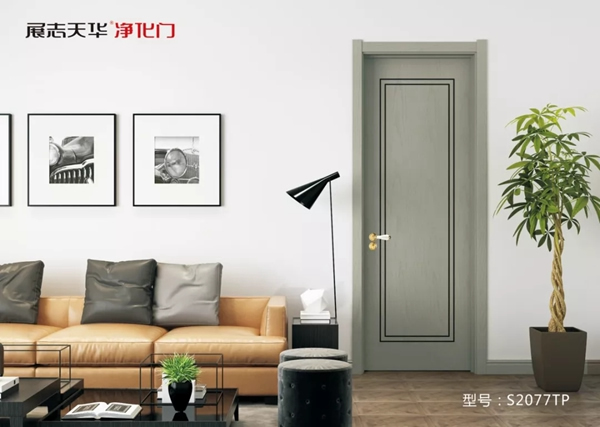 展志天華凈化門：輕奢極簡油漆門，不一樣的高級(jí)感