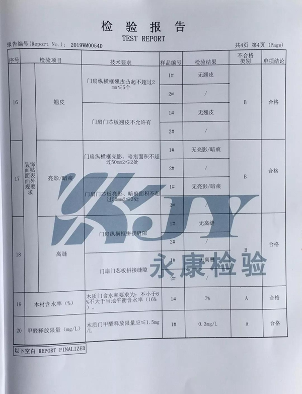 弘彬木門成功通過浙江省第二季度質(zhì)量標(biāo)準(zhǔn)抽查！環(huán)保安全放心購(gòu)！