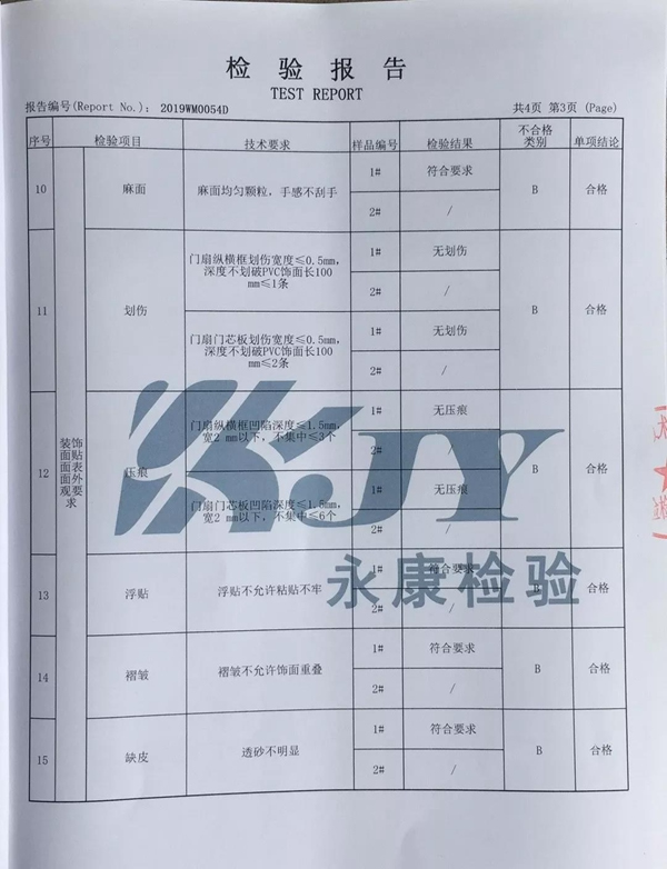 弘彬木門成功通過浙江省第二季度質(zhì)量標(biāo)準(zhǔn)抽查！環(huán)保安全放心購(gòu)！