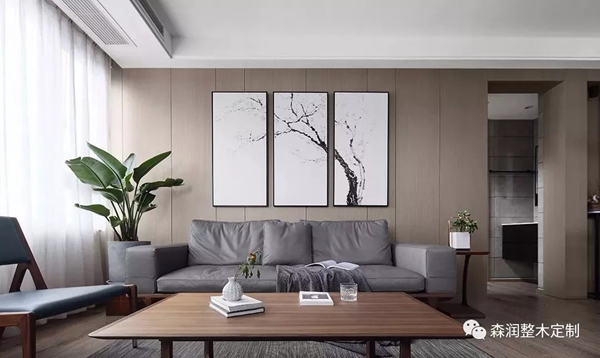 森潤(rùn)整木定制的極簡(jiǎn)輕奢木飾面背景墻設(shè)計(jì)思路