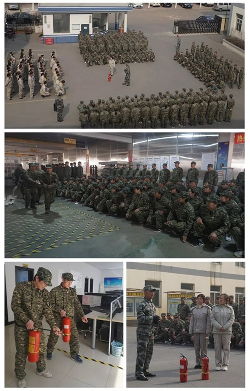 三峰木門第三生產(chǎn)中心軍訓活動，迷彩盛放！
