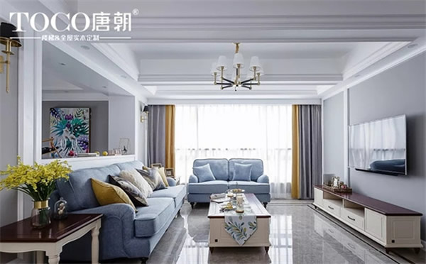 唐朝臻品整裝：一抹淡藍色，呈現(xiàn)一種簡歐風與安靜
