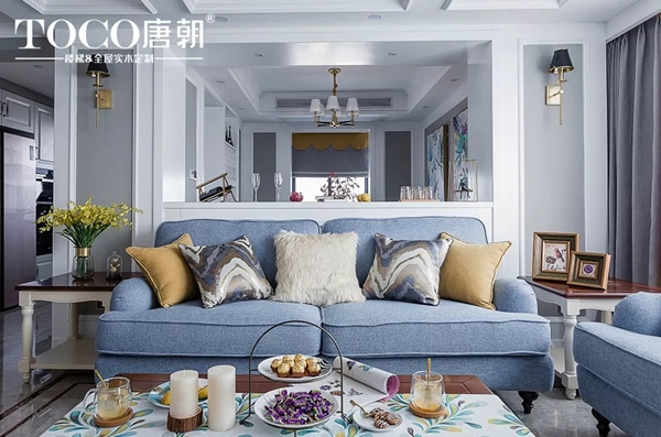 唐朝臻品整裝：一抹淡藍色，呈現(xiàn)一種簡歐風與安靜