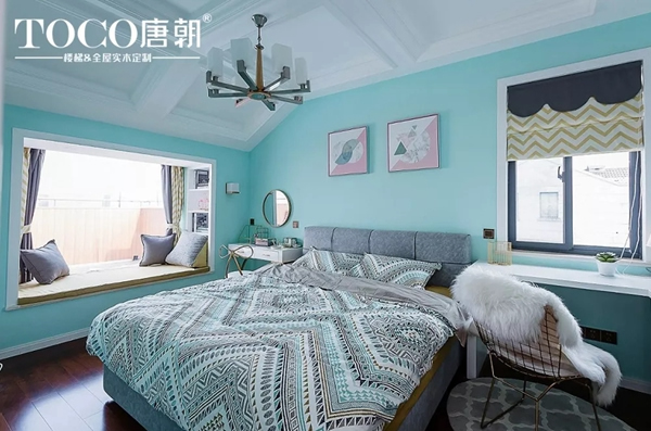 唐朝臻品整裝：一抹淡藍色，呈現(xiàn)一種簡歐風與安靜
