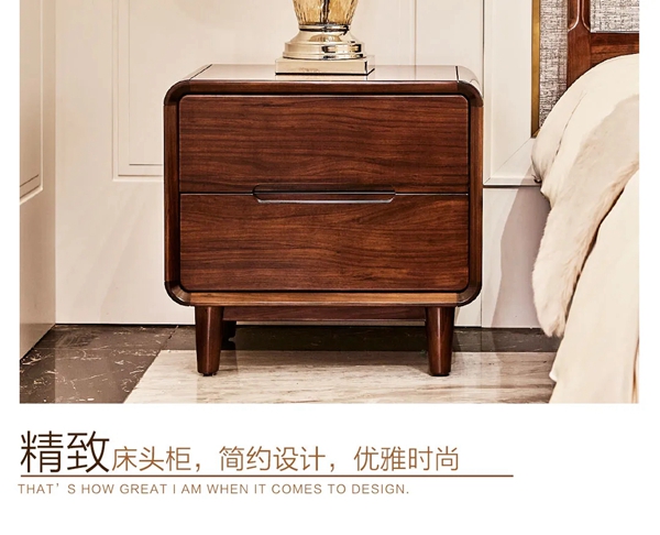 萬家園整木定制：您與星級(jí)酒店的距離，可能只差這張烏金木床