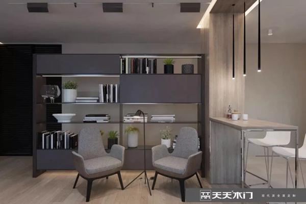 天天木門(mén)：清新靈動(dòng)原木色 簡(jiǎn)單而富有內(nèi)涵的書(shū)房