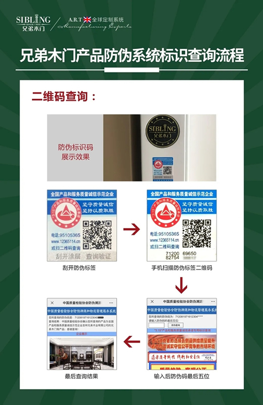 兄弟木門(mén)防偽重磅升級(jí)，傳遞質(zhì)量信任！