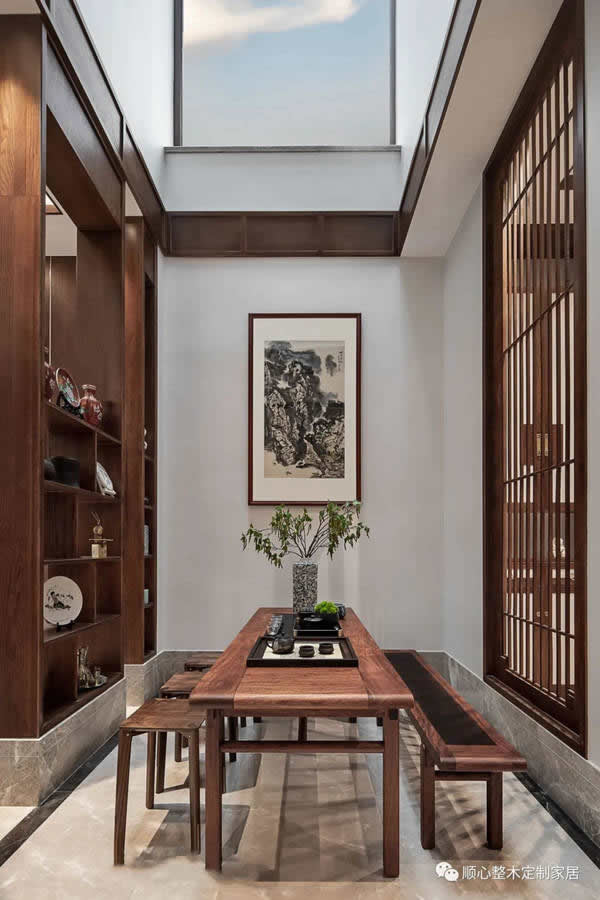 順心整木家居：390m2新中式別墅，超美的東方設(shè)計！