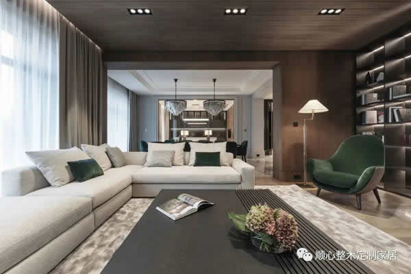 順心整木家居：490m2復(fù)式豪宅，獨(dú)特的奢華美感！
