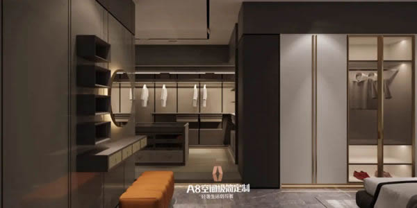 A8空間極簡定制：頂級(jí)衣帽間設(shè)計(jì)，滿足你的全部幻想