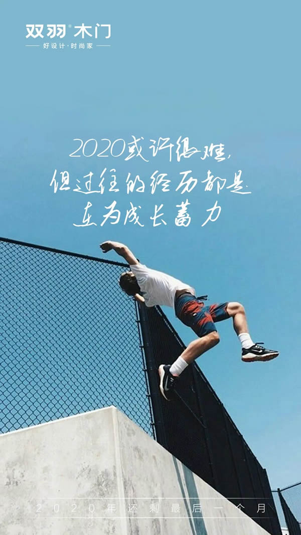 雙羽木門(mén) | 2020年最后一月再拼一把