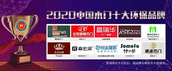 2020年度中國(guó)木門十大環(huán)保品牌