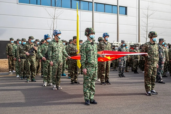 三峰家居舉行2021年度軍訓(xùn)活動