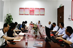 百得勝公司培訓部總監(jiān)一行蒞臨展辰新材參觀交流