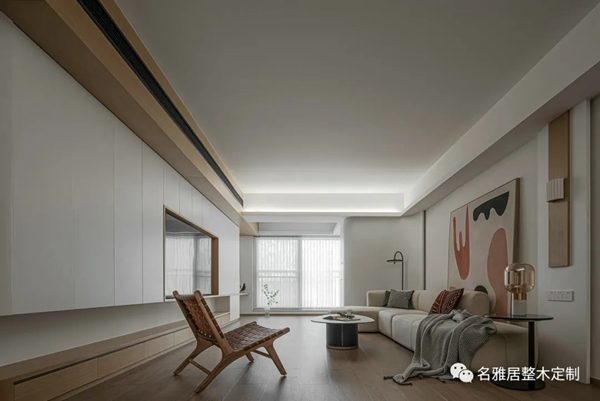 名雅居全屋 | 130㎡極簡自然風(fēng)，方圓交錯(cuò)，木白有序！