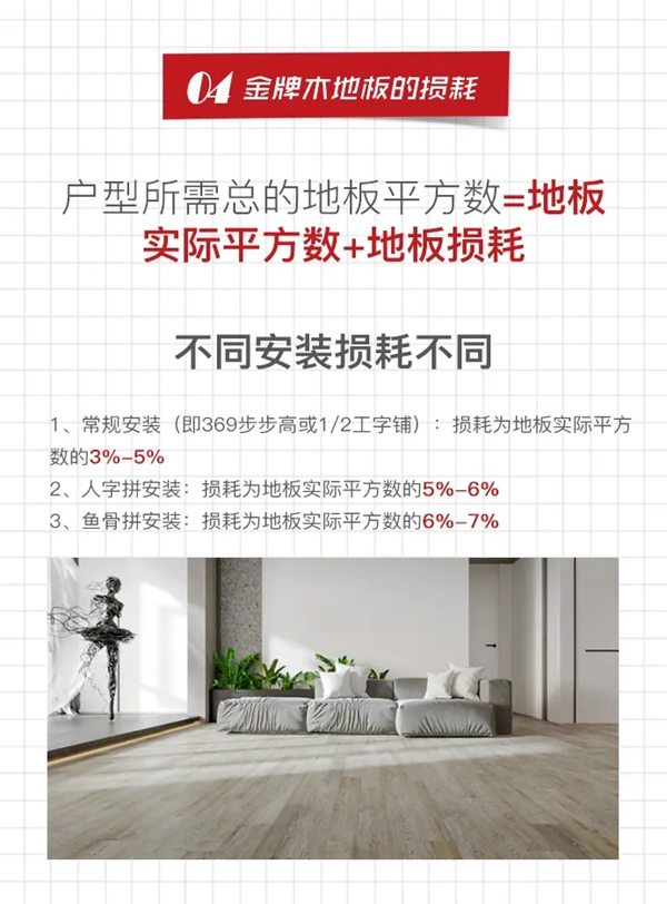 金牌木門 | 木地板科普帖NO.2—關(guān)于木地板輔料、測量、安裝說明、損耗、下單