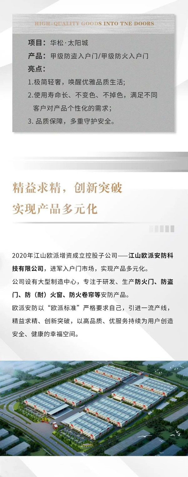 歐派木門-案例鑒賞丨華松太陽(yáng)城·入戶門