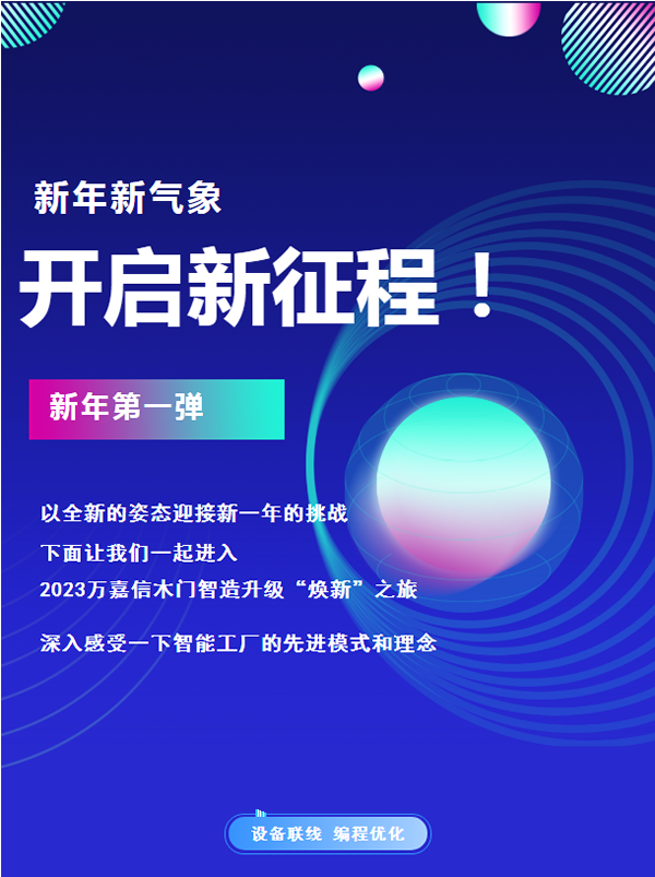萬嘉信木門|新年第一彈，引領木門智造升級