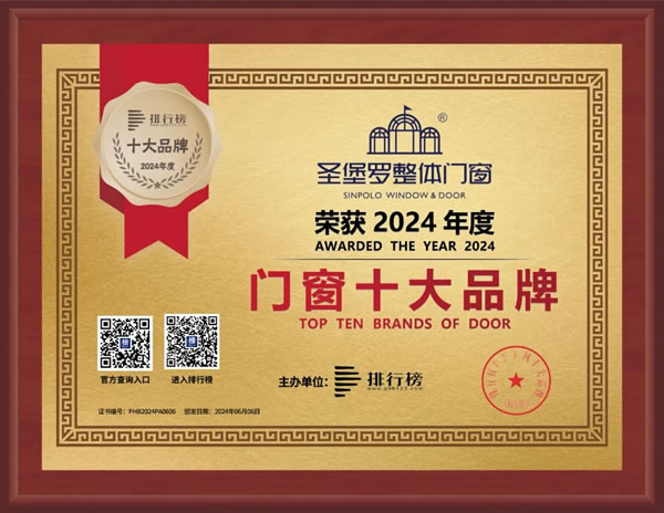上榜“一線品牌”，圣堡羅載譽(yù)前行，共謀新篇！