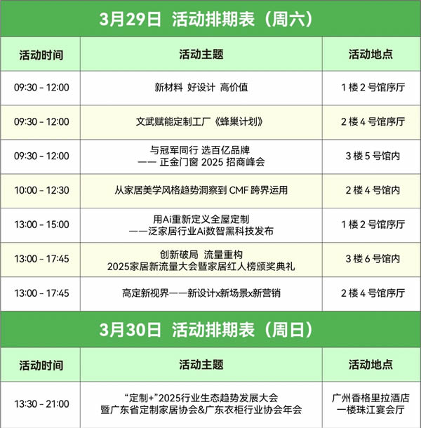 2025 CCHF丨3月29-30日展會(huì)同期活動(dòng)精彩預(yù)告