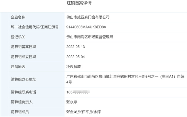威亞森門窗老板疑似跑路，股東結(jié)構(gòu)疑點(diǎn)重重！